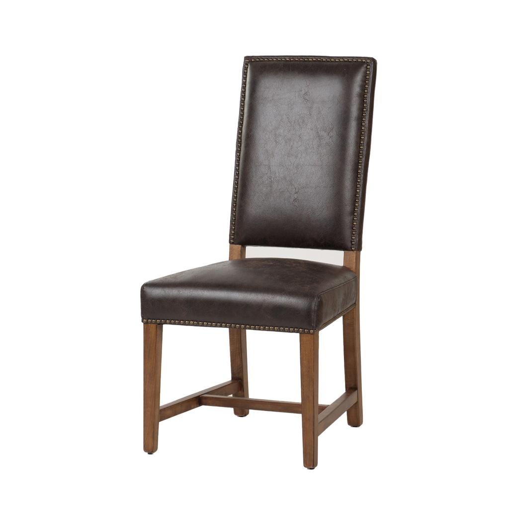 [G201-DAR-340-80] Darcy Dining Chair in Dark Brown with Earth Legs