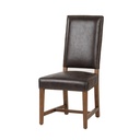 Darcy Dining Chair in Dark Brown with Earth Legs
