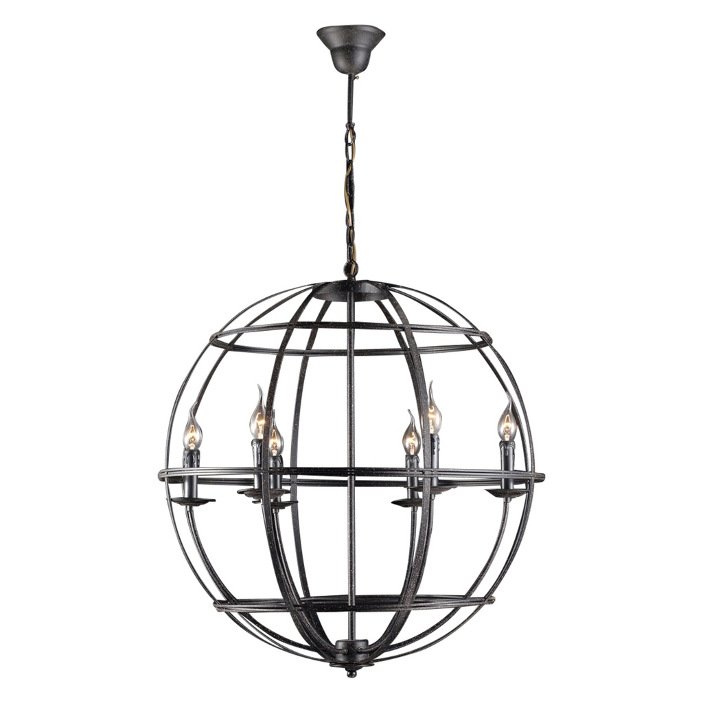 [G241-RGP-L] Vintage Light Large Rustic Globe Pendant