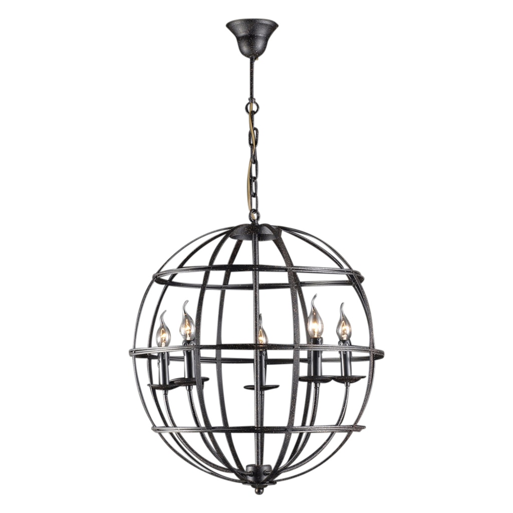 [G241-RGP-M] Vintage Light Medium Rustic Globe Pendant