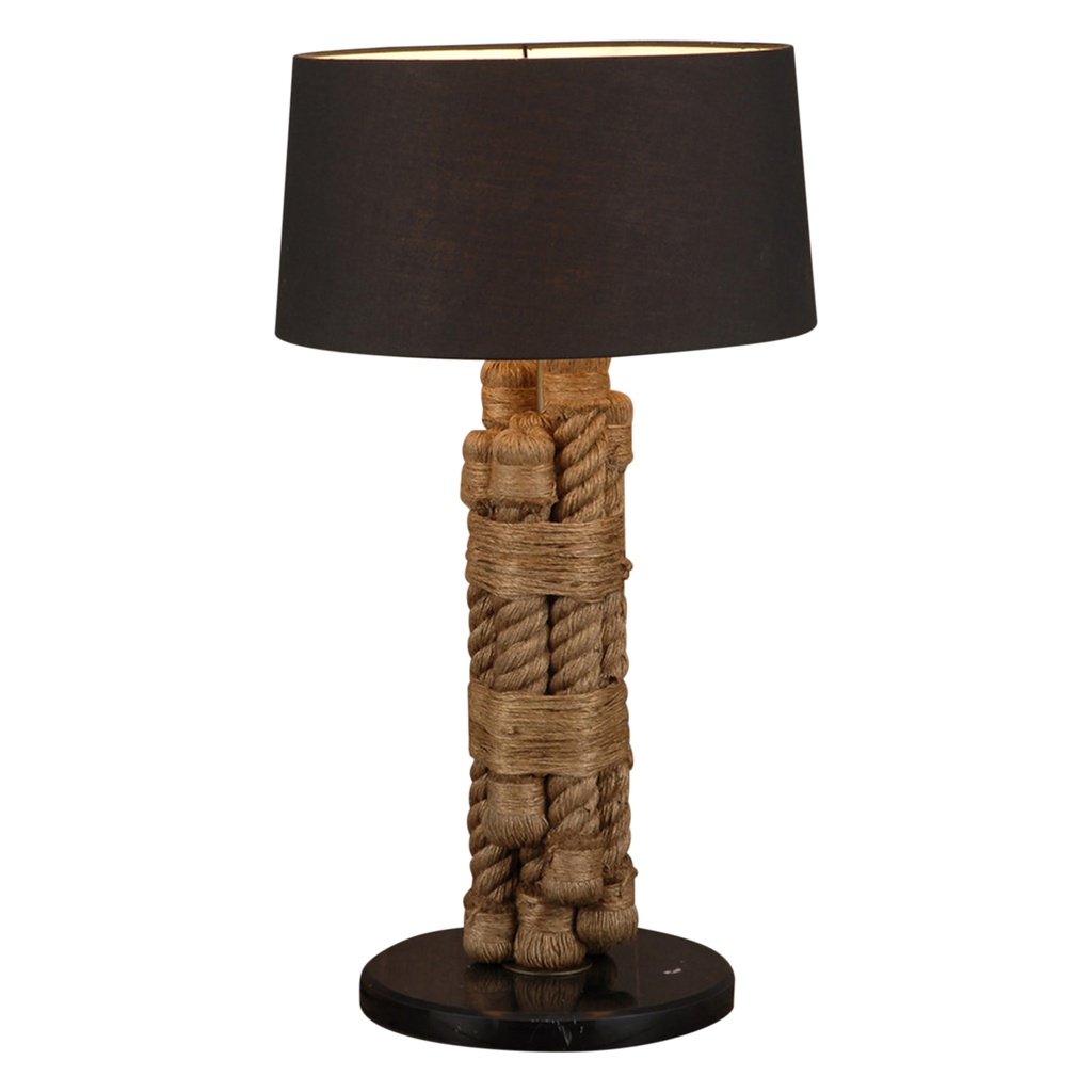[G241-RMTL203] Vintage Light Rope, Metal and Marble Table Lamp
