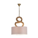 Vintage Light 26" Rope Pendant with Shade