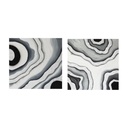 Agate Allure Hand Painted Framed Diptych