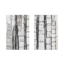 Nature Canvas Hand Painted Framed Diptych