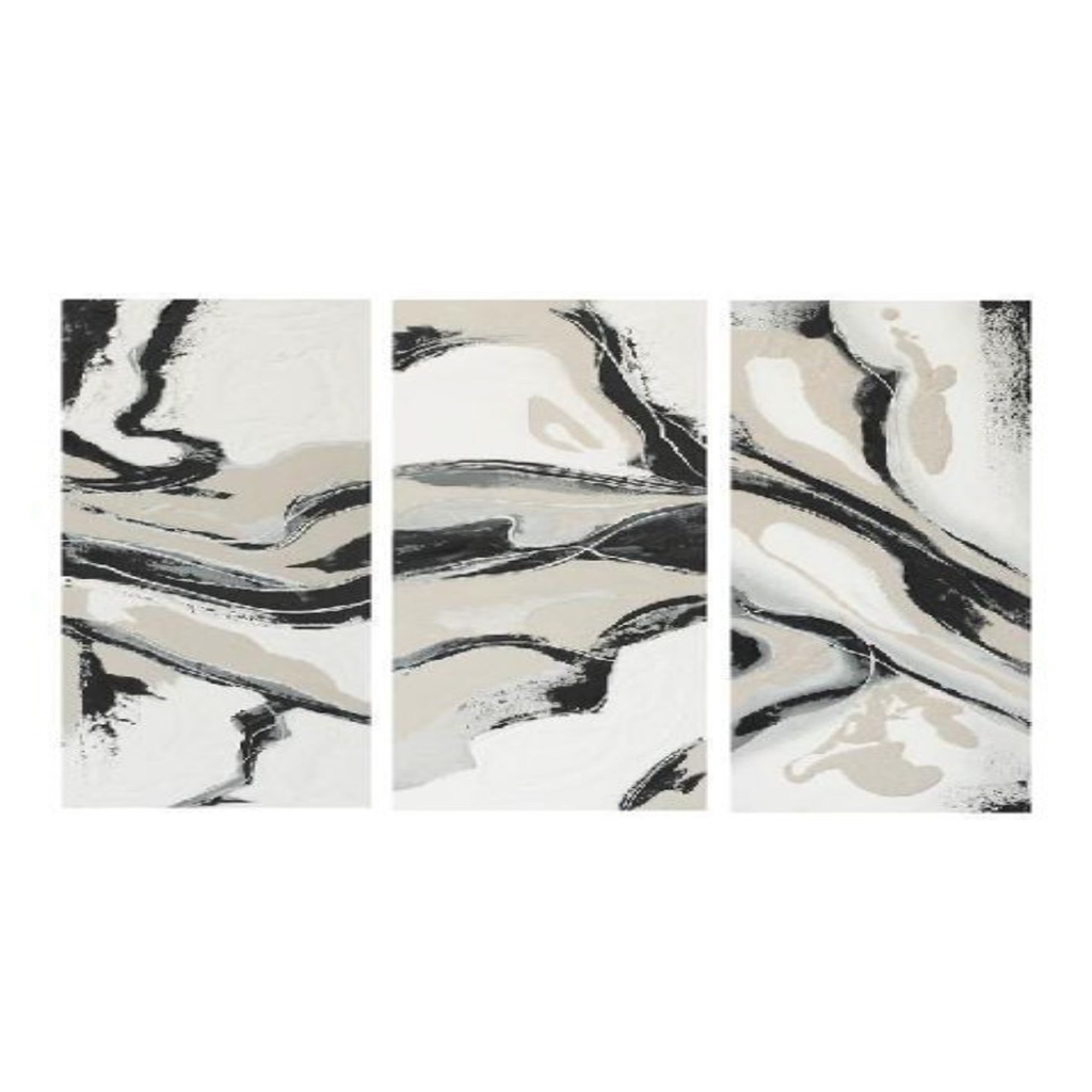 Serenity Hand Painted Framed Triptych