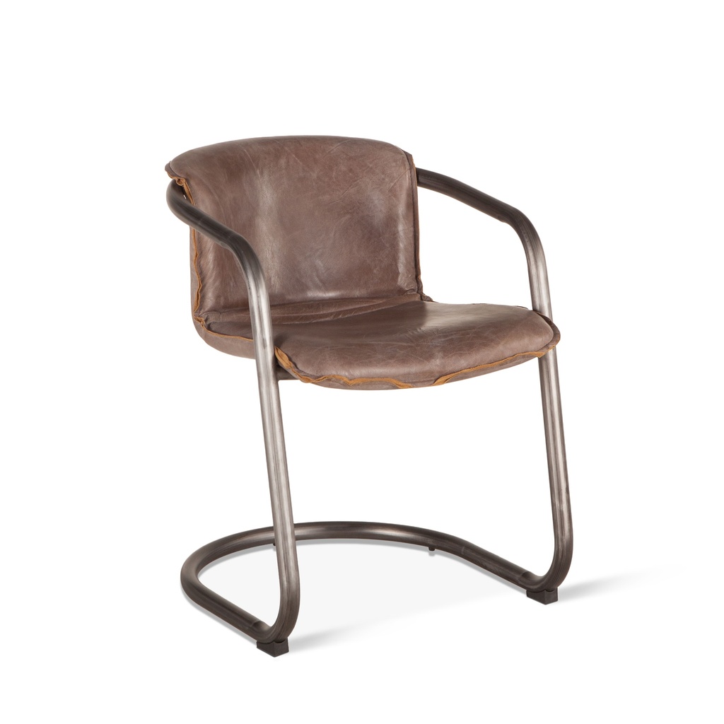 [GPF-DC22JB] Portofino 22" Dining Chair in Jet Brown Leather
