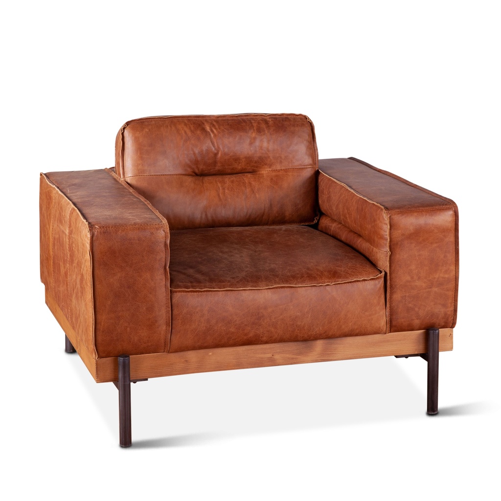 [GPF-MACH-CO] Portofino Modern 42" Accent Chair in Cocoa Brown Leather