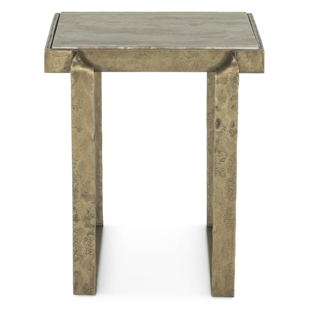 [FAO-ST20MABR] Argos 20" Side Table with Marble and Antique Brass