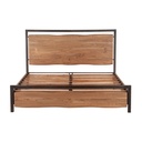 Aspen King Bed in Smoked Acacia