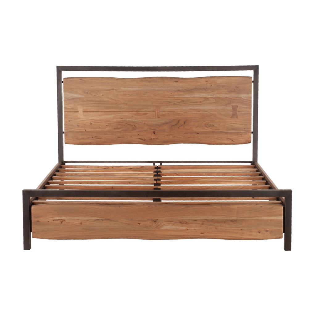 [FAS-PBQSA] Aspen Queen Bed in Smoked Acacia