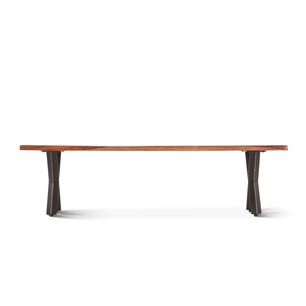 [FBS-BN68NA] Brisbane 68" Dining Bench in Natural Sheesham Wood and Iron