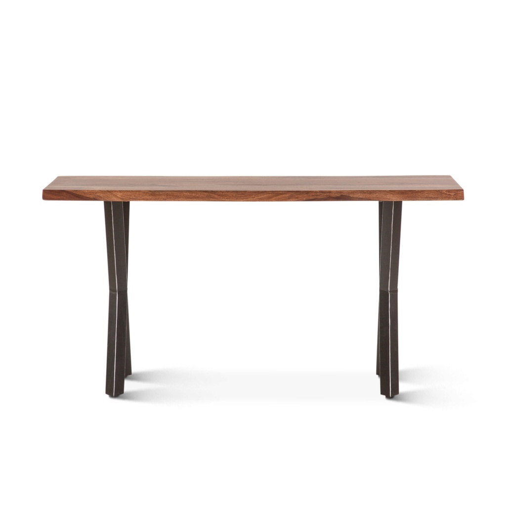[FBS-CN58NA] Brisbane 58" Console Table in Natural Sheesham Wood and Iron