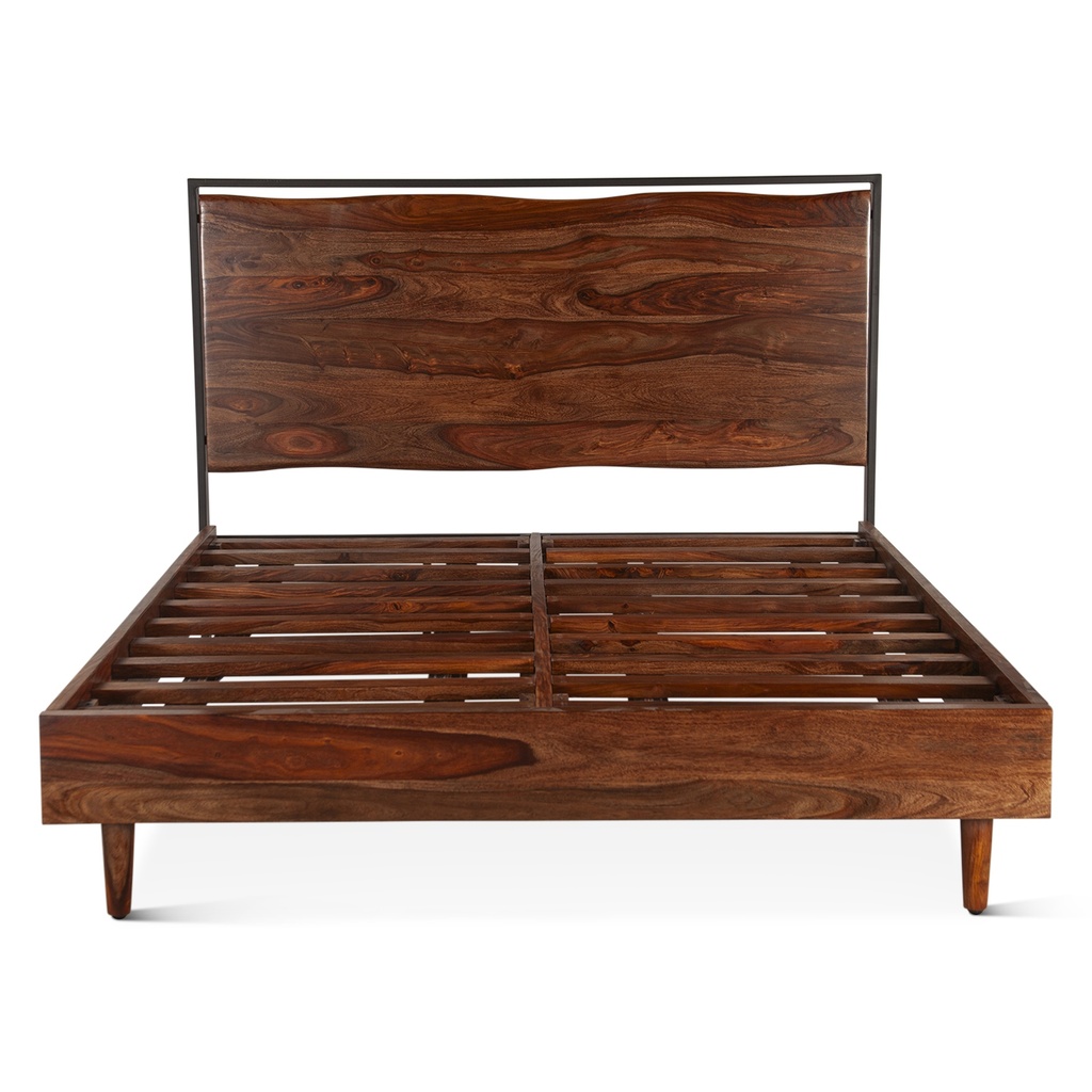 Brisbane Queen Bed in Natural Sheesham