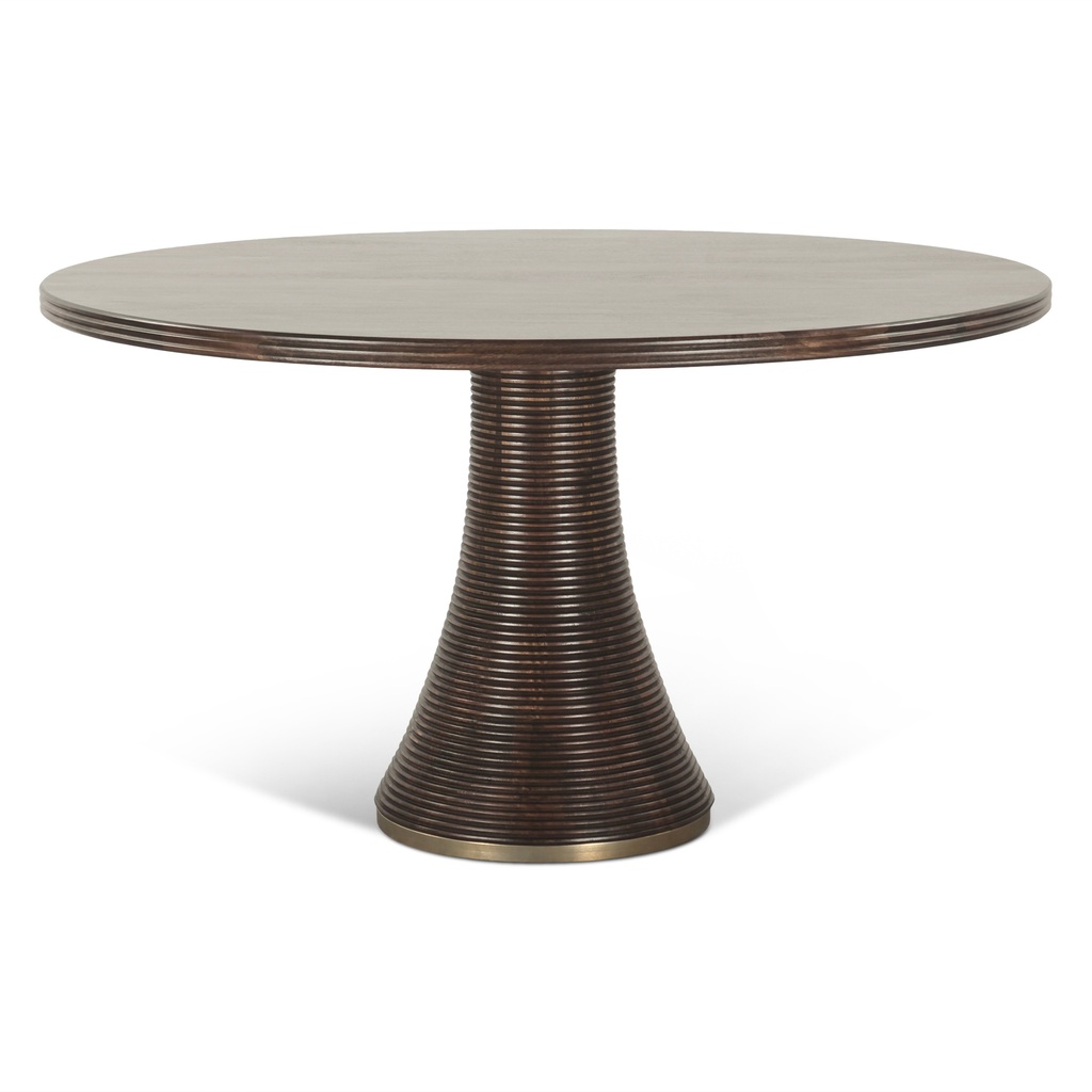 [FBU-RD54DS] Bijou 54" Round Dining Table in Dark Sienna
