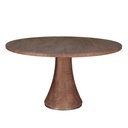 Bijou 54" Round Dining Table in Natural Brown