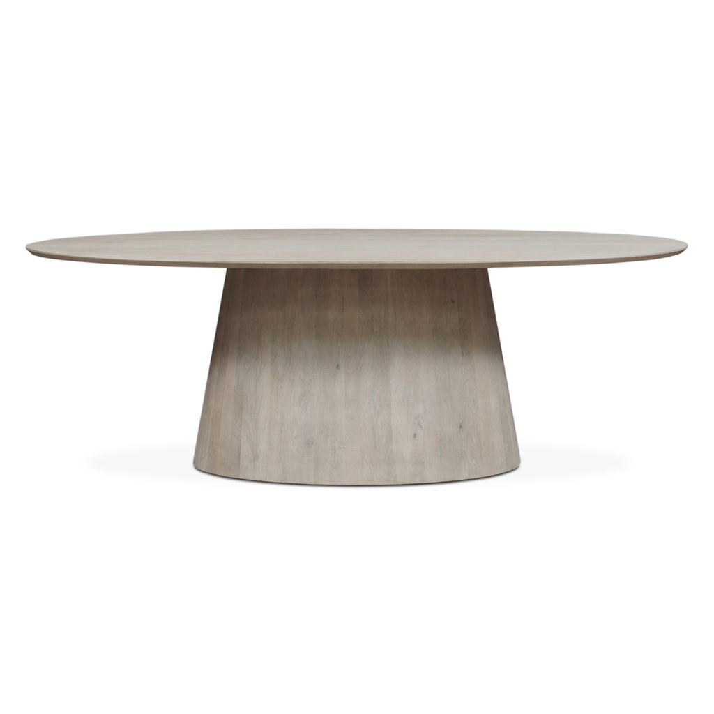 [FCA-DT86NW] Casablanca 86" Oval Dining Table in Natural White
