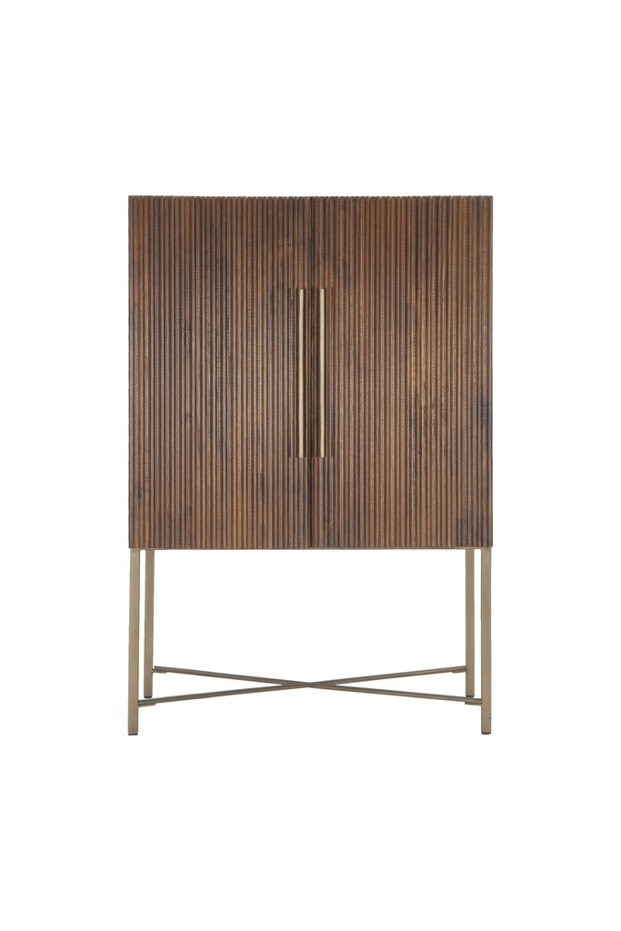 [FCS-BARHB] Cosmopolitan 39" Bar Cabinet in Honey Brown