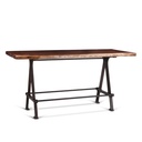 Industrial Loft 72" Gathering Table in Walnut