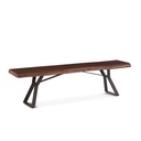 London Loft 72" Bench in Walnut