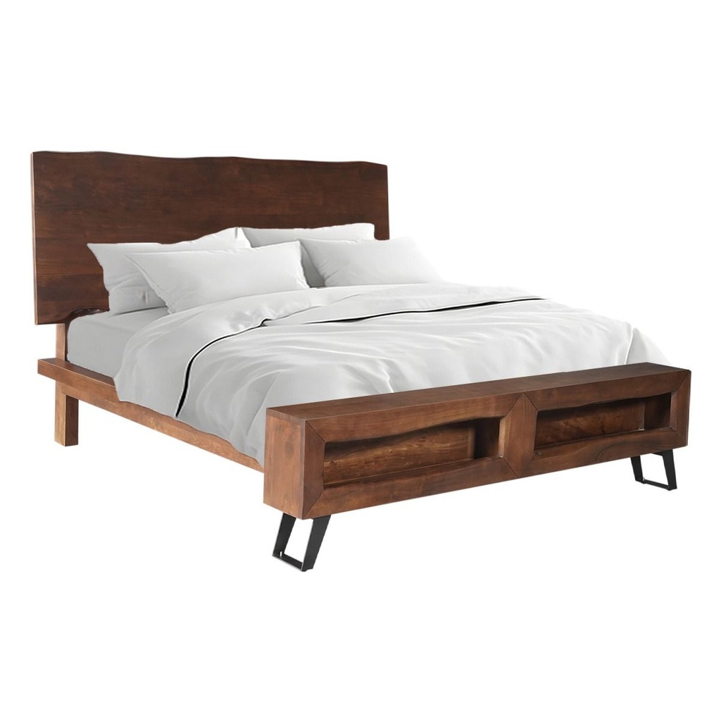 [FLL-PBKWN] London Loft King Bed in Walnut