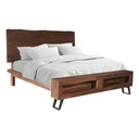 London Loft King Bed in Walnut