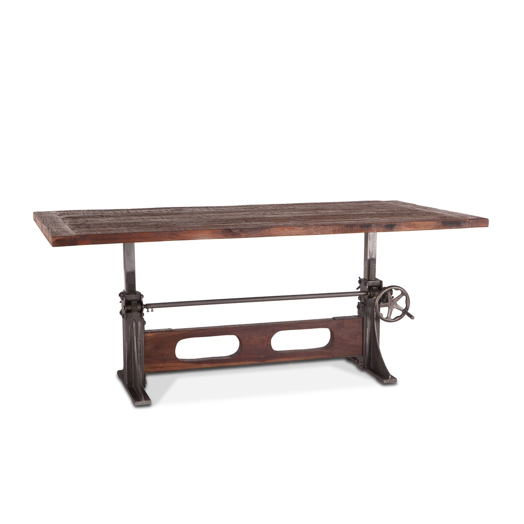Manchester 84" Adjustable Dining Table in Natural Reclaimed