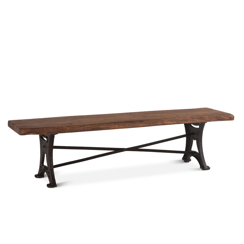 [FOF-BN90RWAZ] Organic Forge 90" Bench in Raw Walnut