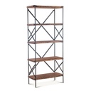 Organic Forge 34" Tall Bookshelf in Raw Walnut