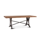 Organic Forge 72" Dining Table in Raw Walnut