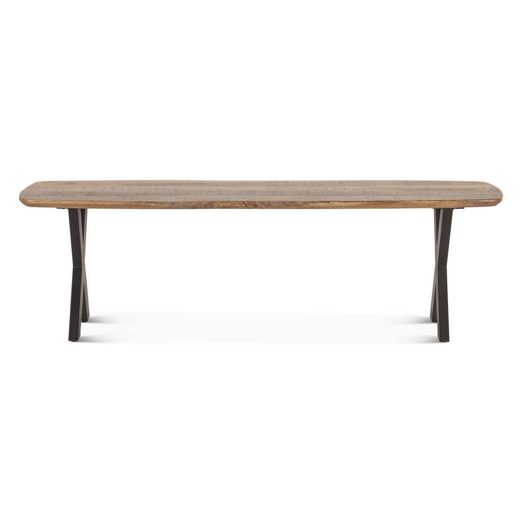 [FRP-BN60NA] Rapallo 60" Bench in Natural Mango Wood