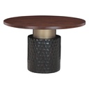 Santa Cruz 48" Round Dining Table in Two Tone