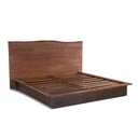 San Marino Queen Bed in Raw Walnut and Ebony