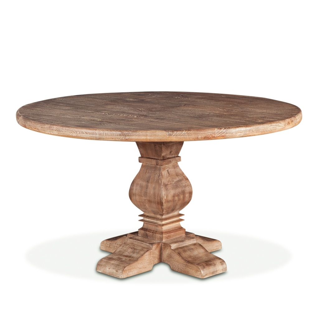San Rafael 48" Round Dining Table in Antique Oak