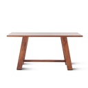 Savannah 75" Gathering Table in Cinnamon Brown