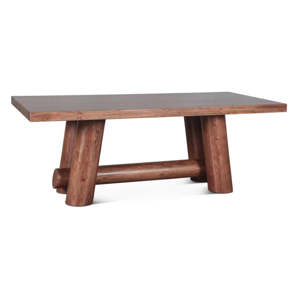 [FTM-DT80LVA] Timbers Barrel 80" Dining Table in Light Vinegar Acacia