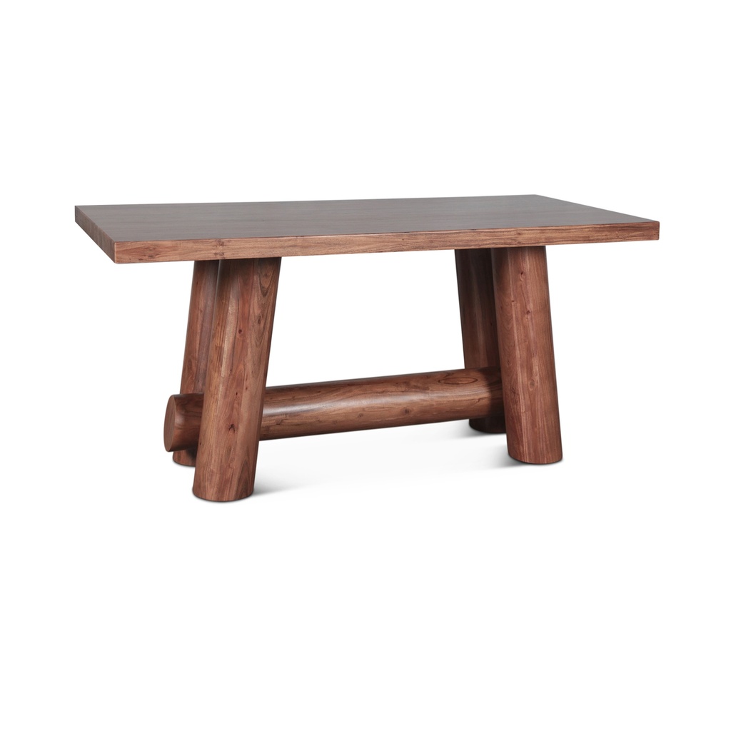 [FTM-GT80LVA] Timbers Barrel 80" Gathering Table in Light Vinegar Acacia