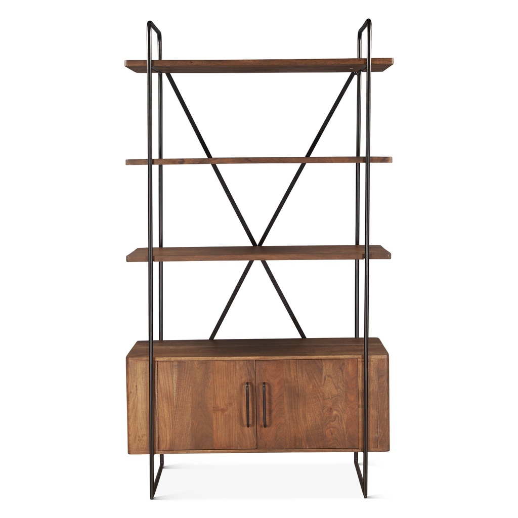 [FVE-BS46PB] Verbania 46" Bookshelf in Pecan Brown