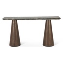 Vista 60" Console Table with Lava Marble and Dark Base