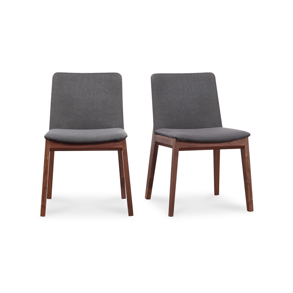 [BC-1016-25] Deco Dining Chair Dark Grey - Set Of Two