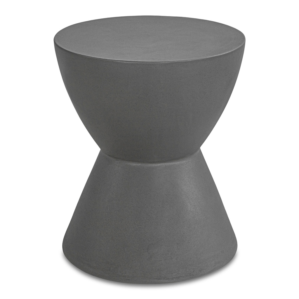 [BQ-1022-25] Hourglass Outdoor Stool Grey