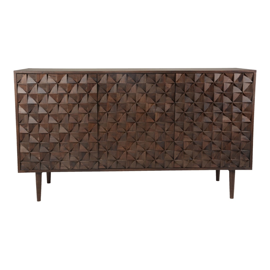 [BZ-1039-03] Pablo 3 Door Sideboard Dark Brown