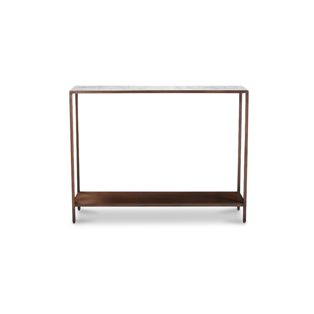 [DR-1320-50] Bottego Console Table Antique Copper