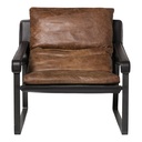 Connor Club Chair Open Road Brown Leather