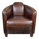 Salzburg Club Chair Dark Brown Leather