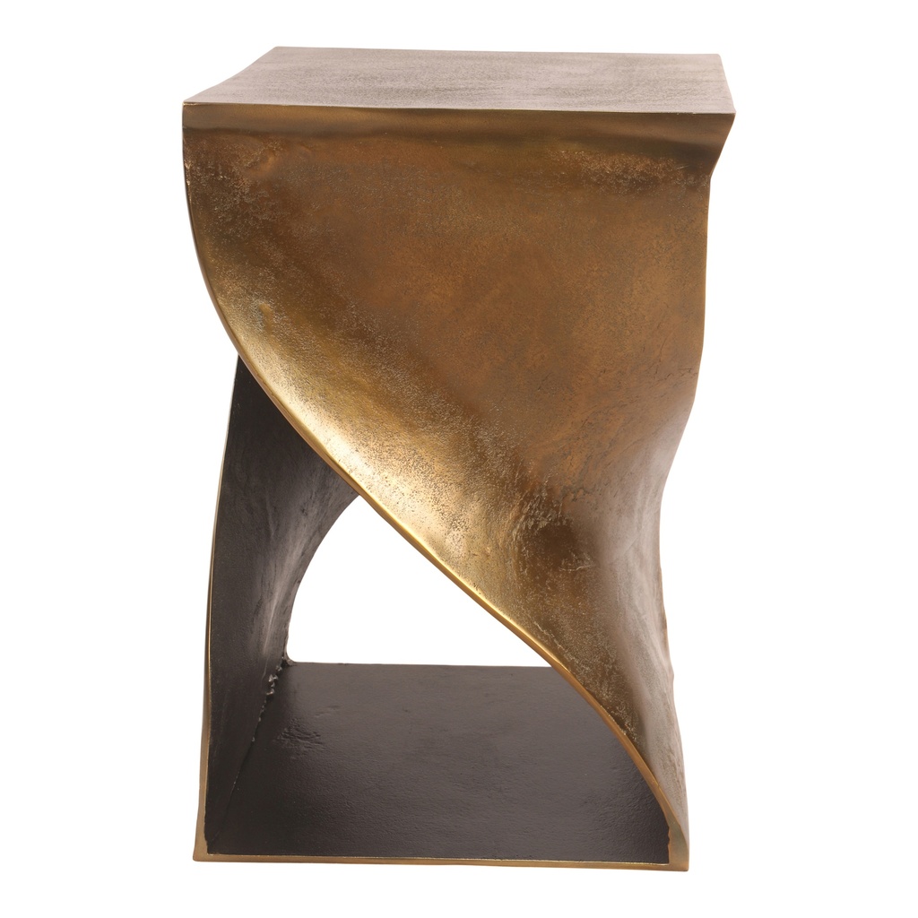 [QK-1008-01] Twist Accent Table Brass
