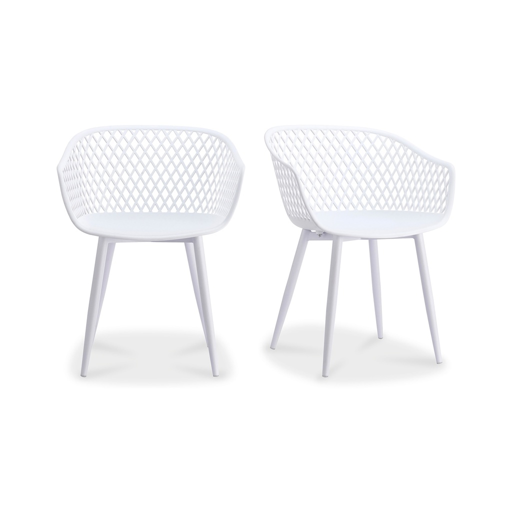 [QX-1001-18] Piazza Outdoor Chair White - Set Of Two