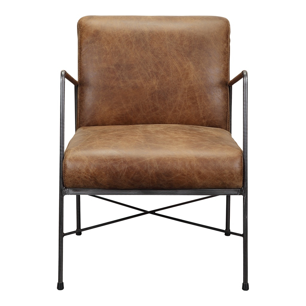 [PK-1089-14] Dagwood Leather Armchair Open Road Brown