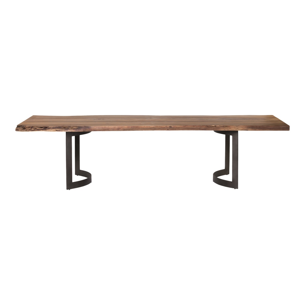 [VE-1000-03-0] Bent Dining Table Large Brown