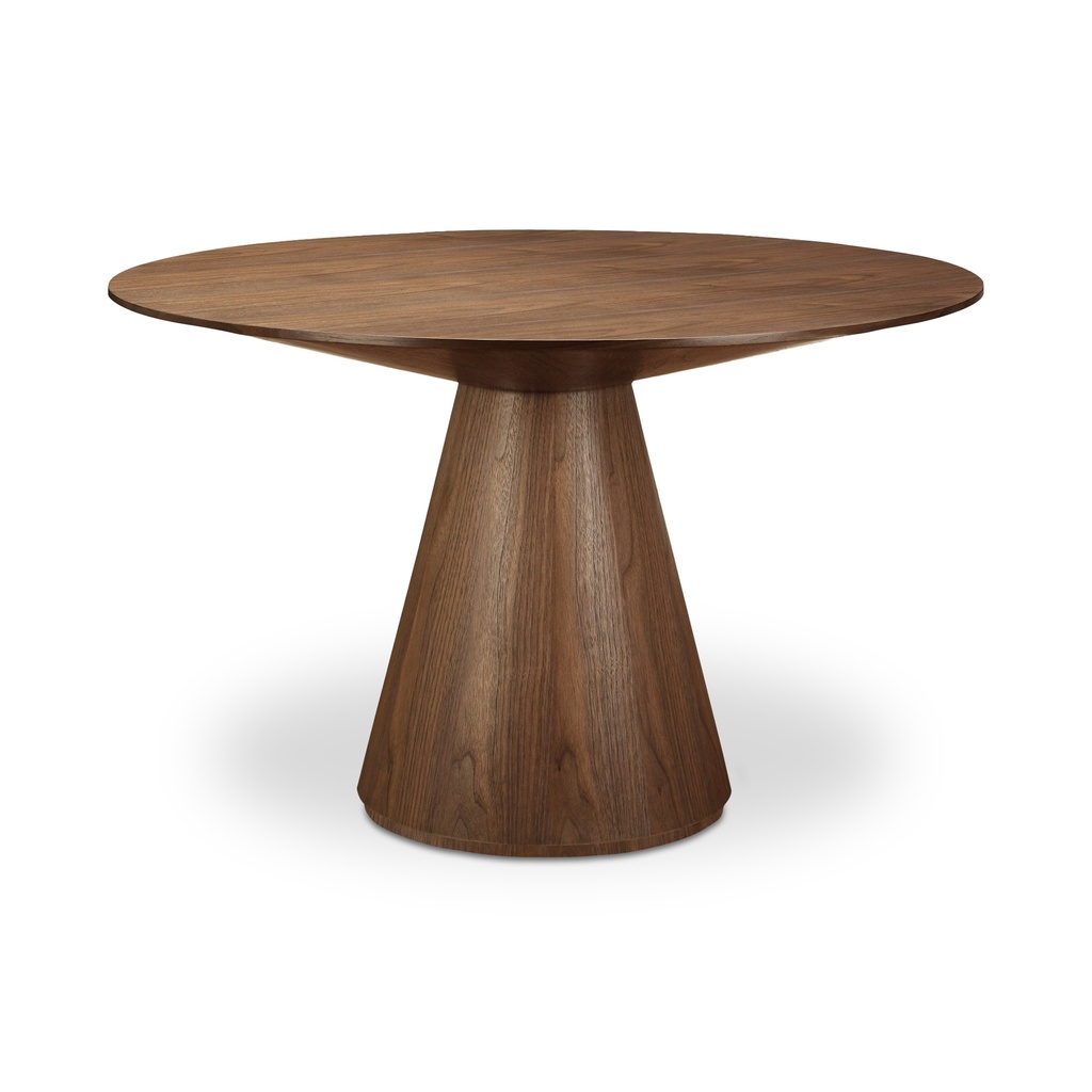 [KC-1028-03-0] Otago 47In Round Dining Table Walnut