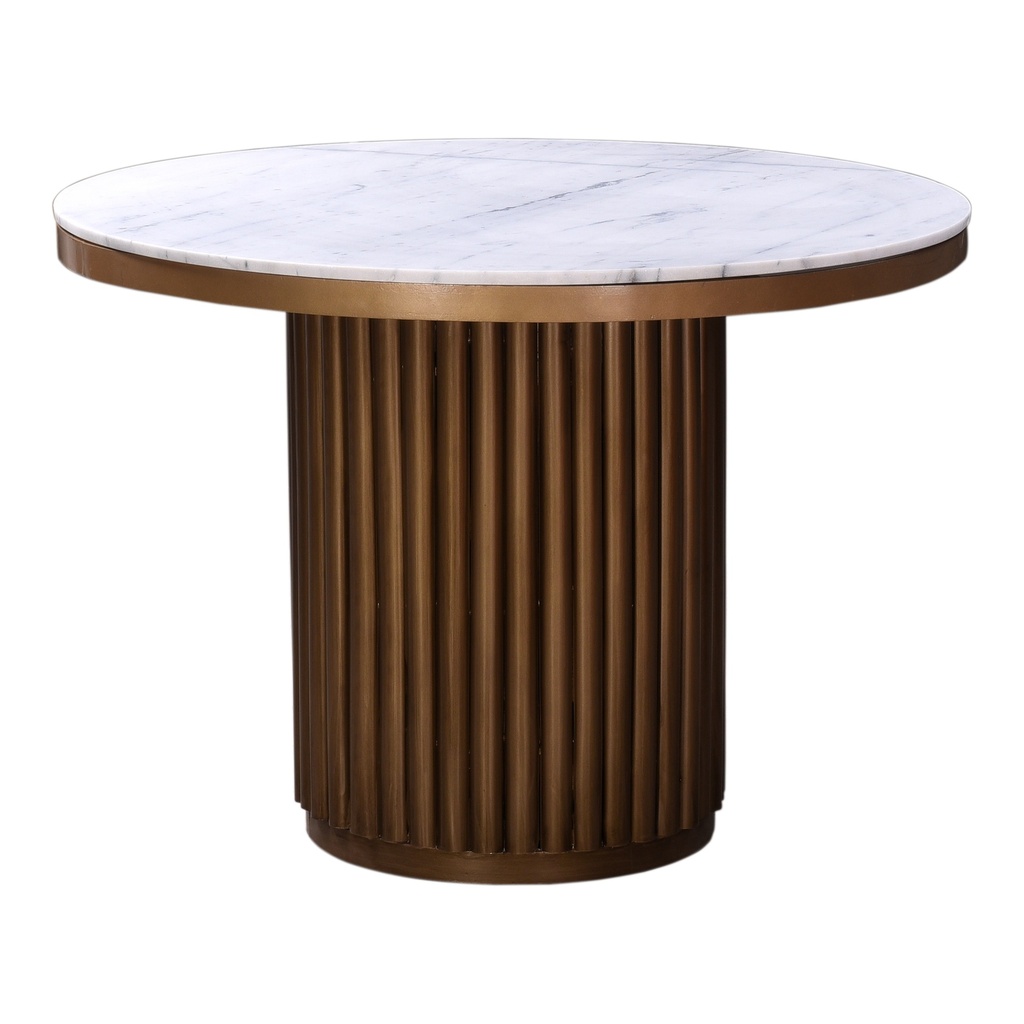 [JD-1034-51-0] Tower Dining Table White Marble